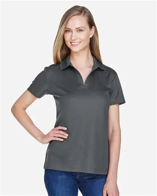 Devon & Jones Dg20w Women’s Crownlux Performanceâ Plaited Polo - Graphite