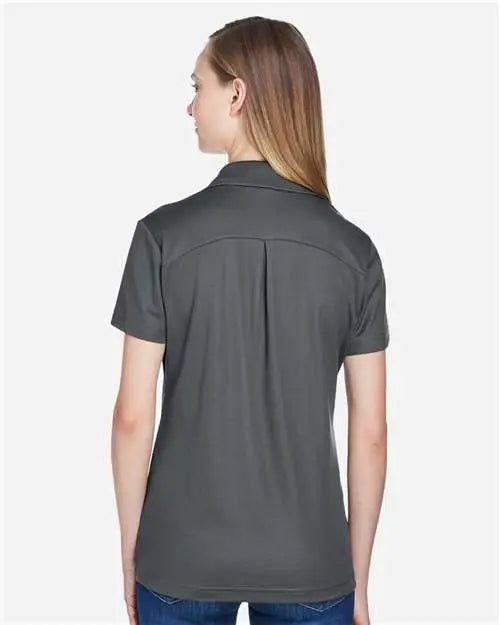 Devon & Jones Dg20w Women’s Crownlux Performanceâ Plaited Polo - Graphite