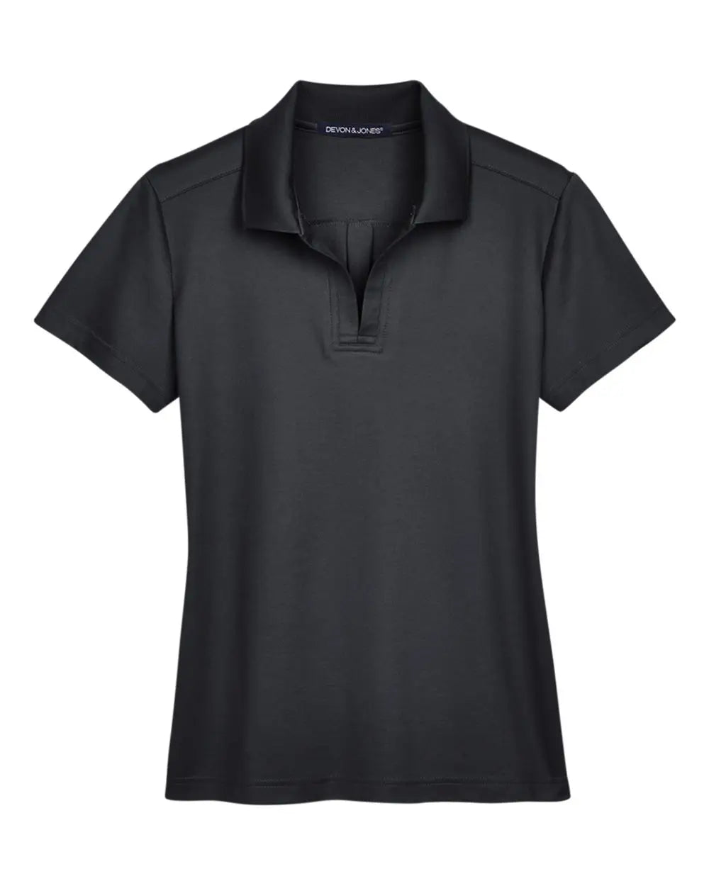Devon & Jones Dg20w Women’s Crownlux Performanceâ Plaited Polo - Black