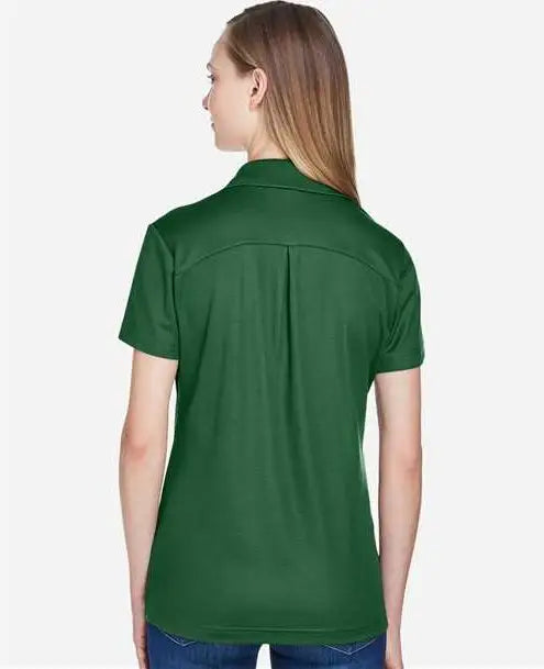 Devon & Jones Dg20w Women’s Crownlux Performanceâ Plaited Polo - Forest