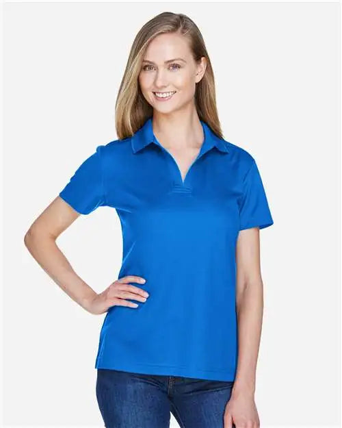 Devon & Jones Dg20w Women’s Crownlux Performanceâ Plaited Polo - French Blue