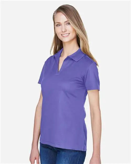 Devon & Jones Dg20w Women’s Crownlux Performanceâ Plaited Polo - Grape