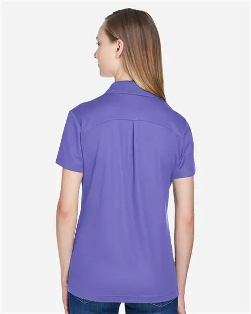 Devon & Jones Dg20w Women’s Crownlux Performanceâ Plaited Polo - Grape