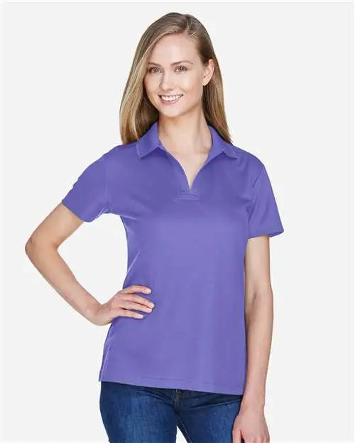 Devon & Jones Dg20w Women’s Crownlux Performanceâ Plaited Polo - Grape