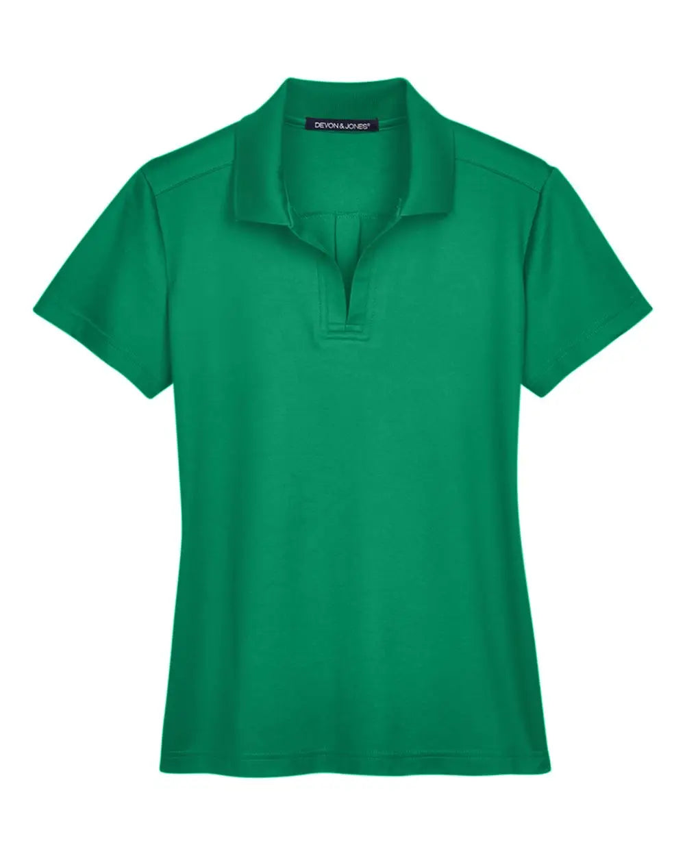 Devon & Jones Dg20w Women’s Crownlux Performanceâ Plaited Polo - Kelly Green