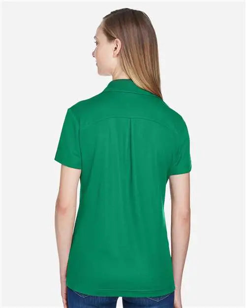 Devon & Jones Dg20w Women’s Crownlux Performanceâ Plaited Polo - Kelly Green