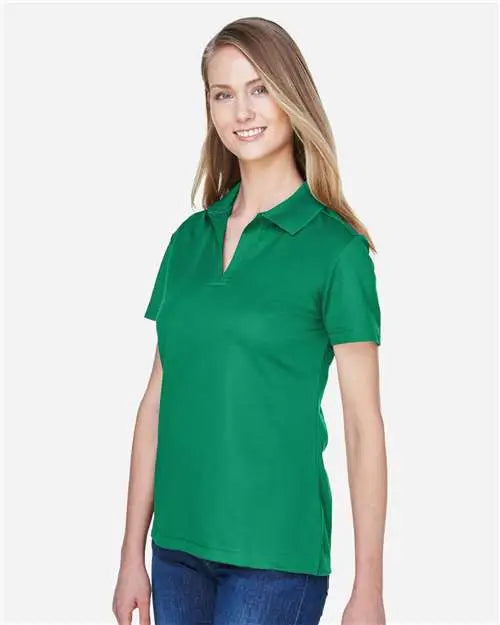 Devon & Jones Dg20w Women’s Crownlux Performanceâ Plaited Polo - Kelly Green
