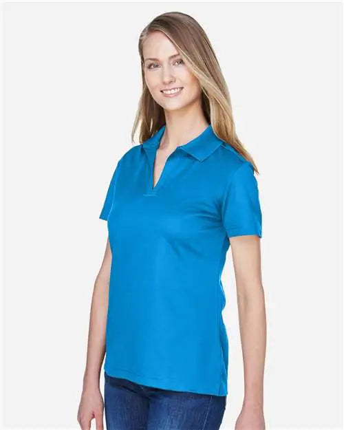 Devon & Jones Dg20w Women’s Crownlux Performanceâ Plaited Polo - Ocean Blue