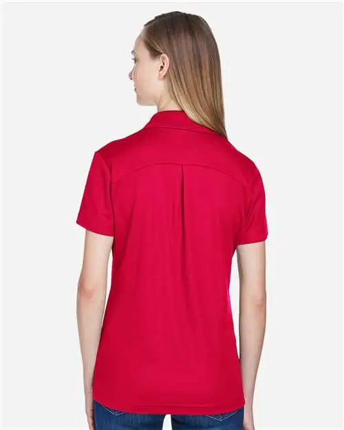 Devon & Jones Dg20w Women’s Crownlux Performanceâ Plaited Polo - Red