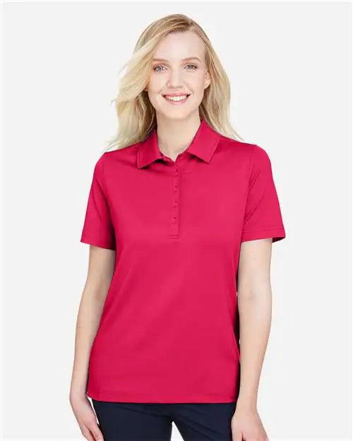 Devon & Jones Dg21w Women’s Crownlux Performanceâ Range Flex Polo - Red