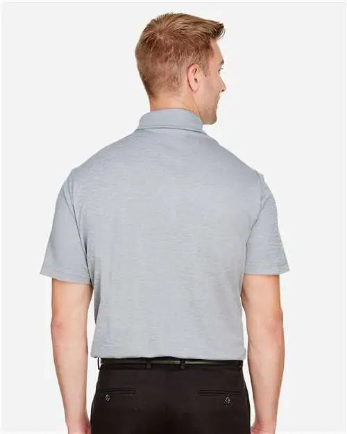 Devon & Jones Dg22 Men's Crownlux PerformanceÂ® Address MÃ©lange Polo - Grey Heather