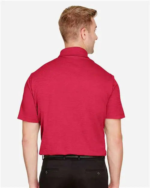 Devon & Jones Dg22 Men’s Crownlux Performanceâ Address Mãlange Polo - Red Heather