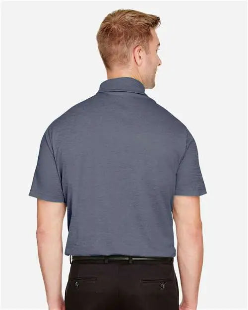 Devon & Jones Dg22 Men’s Crownlux Performanceâ Address Mãlange Polo - Navy Heather
