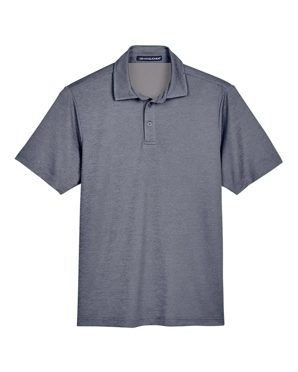 Devon & Jones Dg22 Men’s Crownlux Performanceâ Address Mãlange Polo - Navy Heather