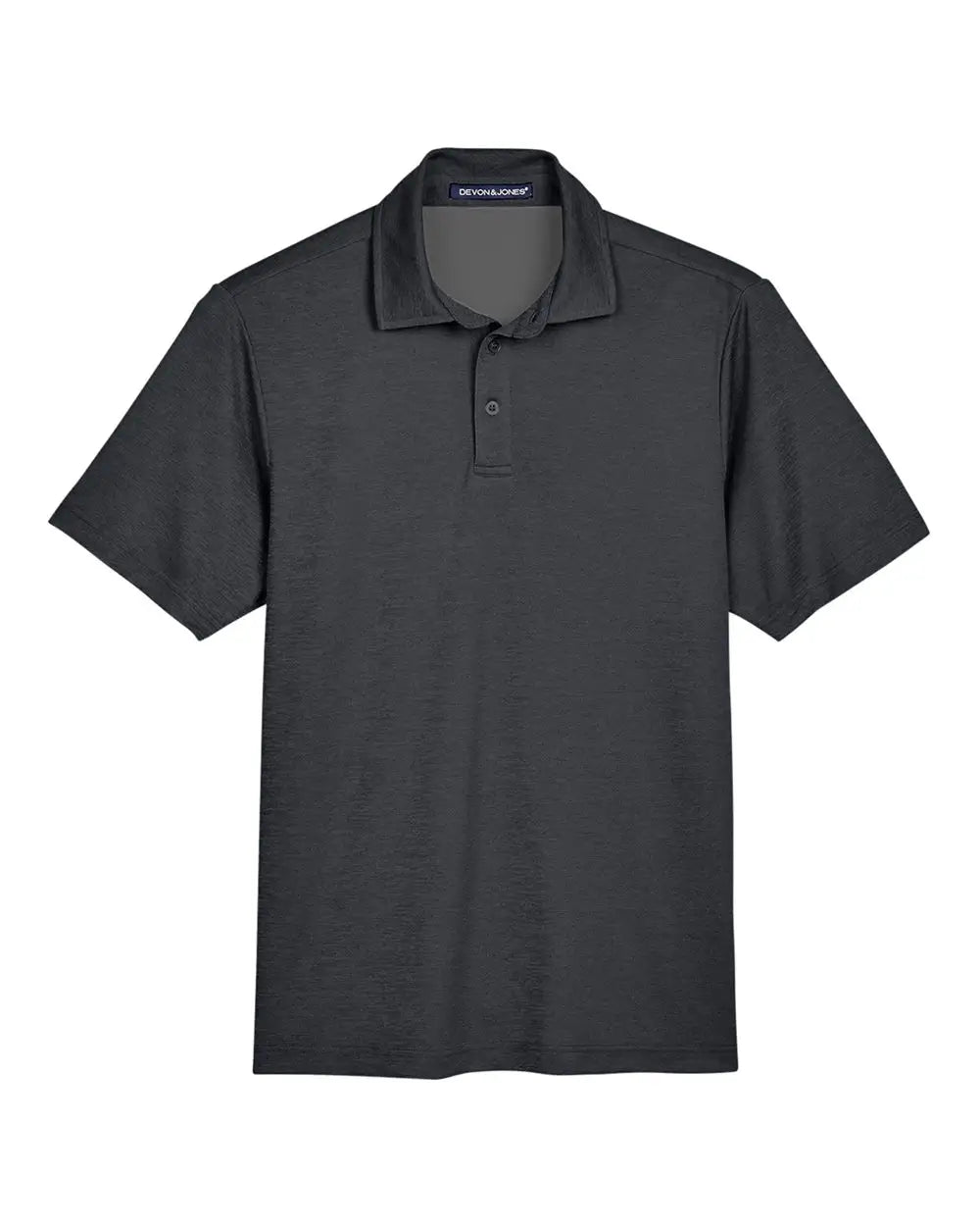 Devon & Jones Dg22 Men’s Crownlux Performanceâ Address Mãlange Polo - Black Heather