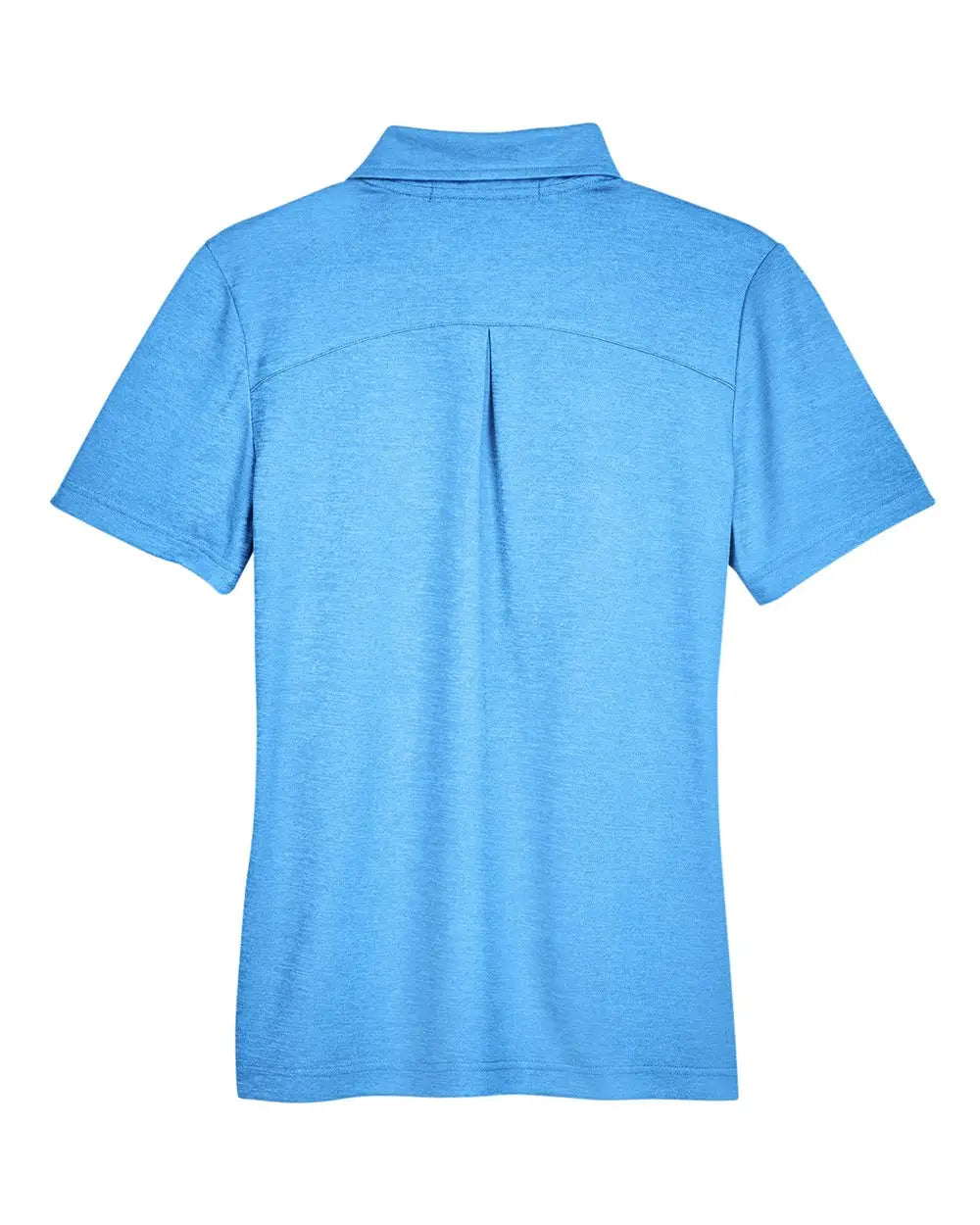 Devon & Jones Dg22w Women’s Crownlux Performanceâ Address Melange Polo - Ocean Blue Heather