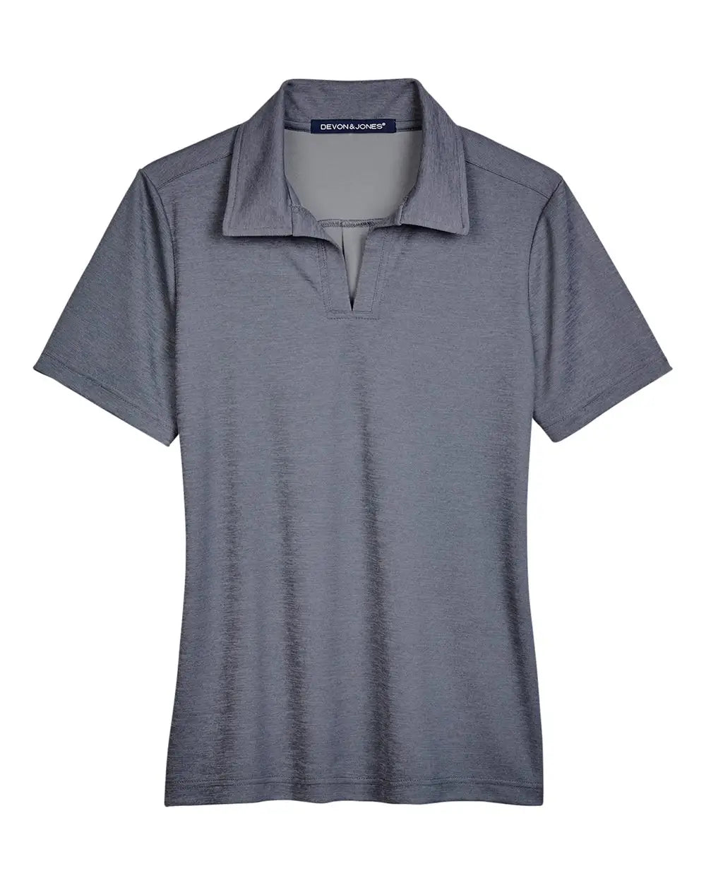 Devon & Jones Dg22w Women’s Crownlux Performanceâ Address Melange Polo - Navy Heather
