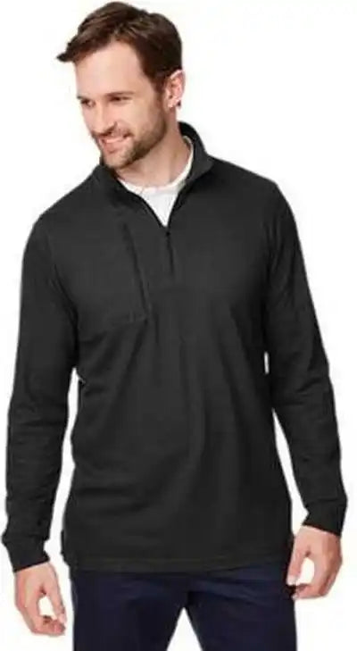 Devon &amp; Jones Dg400 Men’s New Classics Performance Quarter-zip - Black