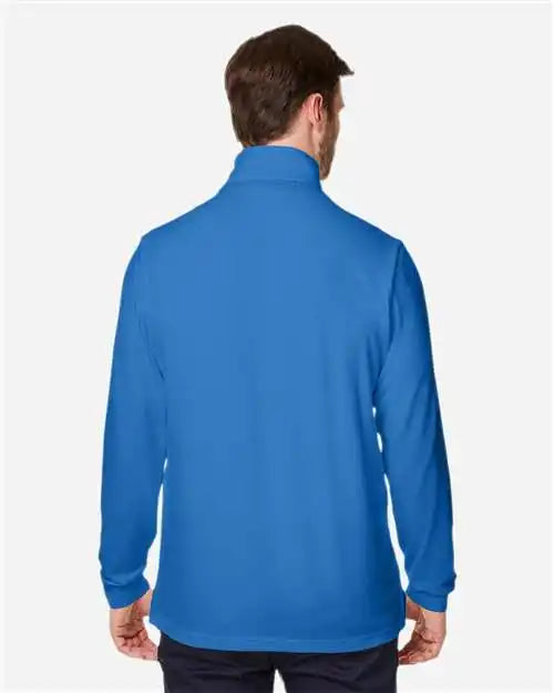 Devon &amp; Jones Dg400 Men’s New Classics® Performance Quarter-zip Pullover - French Blue