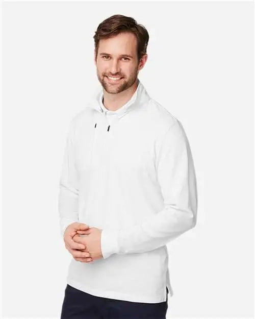 Devon & Jones Dg400 Men's New ClassicsÂ® Performance Quarter-zip Pullover - White