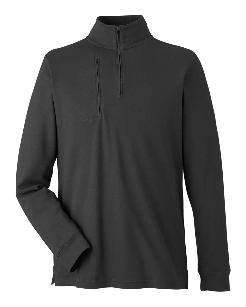 Devon & Jones Dg400 Men’s New Classicsâ Performance Quarter-zip Pullover - Black