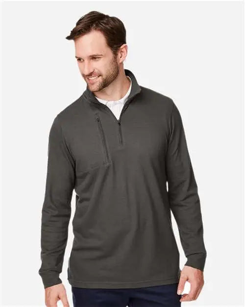Devon & Jones Dg400 Men’s New Classicsâ Performance Quarter-zip Pullover - Graphite
