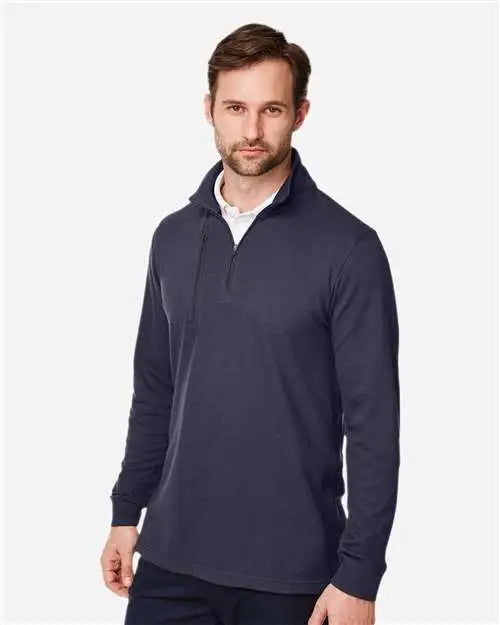 Devon & Jones Dg400 Men’s New Classicsâ Performance Quarter-zip Pullover - Navy