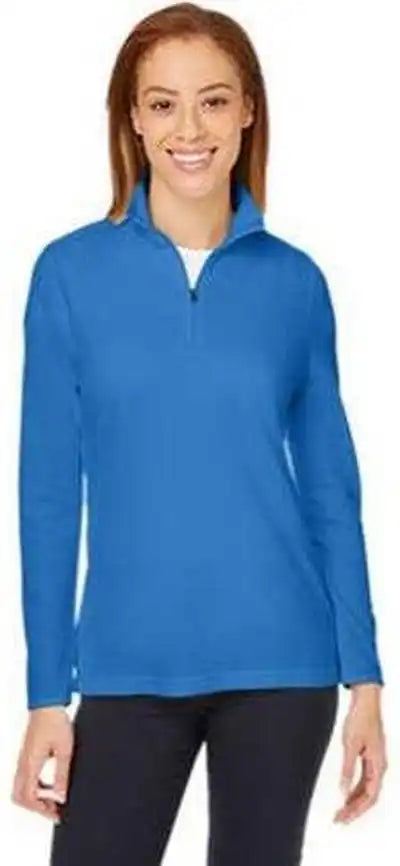 Devon & Jones Dg400w Ladies’ New Classics Performance Quarter-zip - French Blue