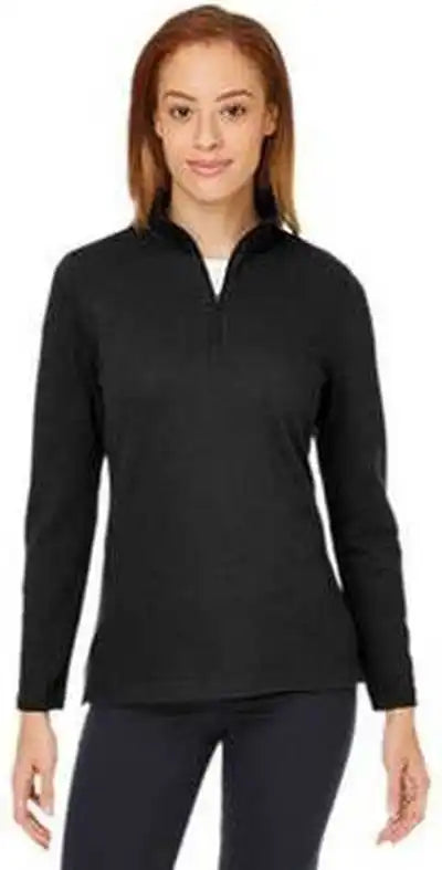 Devon &amp; Jones Dg400w Ladies’ New Classics Performance Quarter-zip - Black