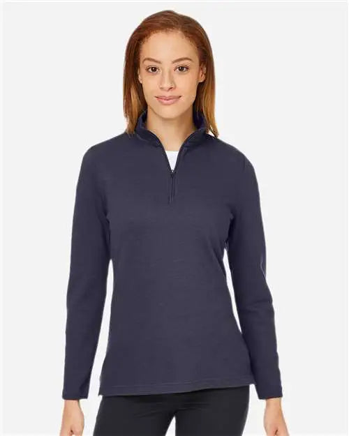 Devon & Jones Dg400w Women’s New Classics® Performance Quarter-zip Pullover - Navy