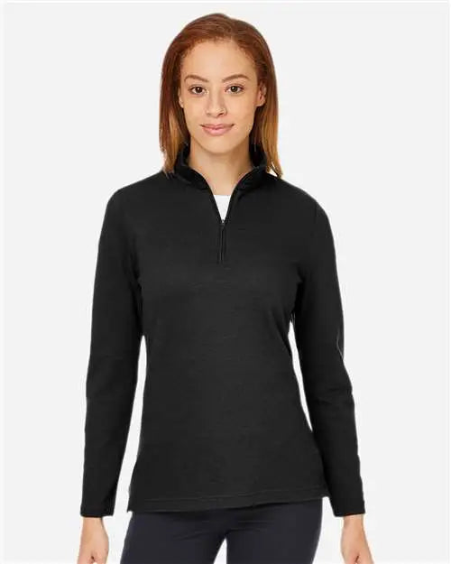 Devon & Jones Dg400w Women’s New Classicsâ Performance Quarter-zip Pullover - Black