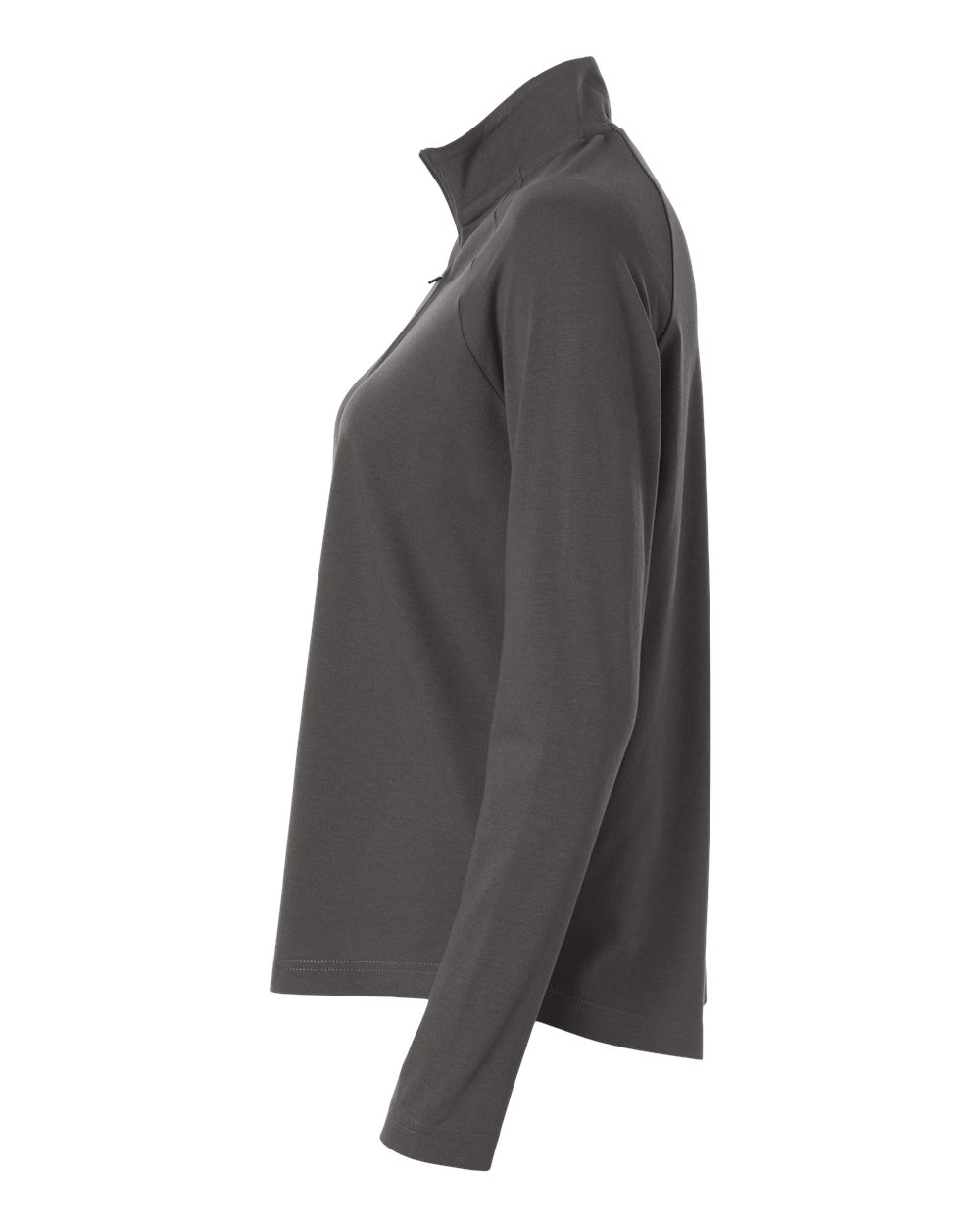 Devon & Jones Dg402w Women’s Seaton Pebble Textured Quarter-zip Pullover - Graphite
