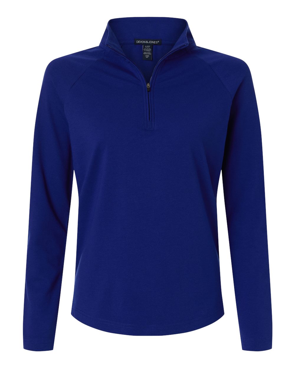 Devon & Jones Dg402w Women’s Seaton Pebble Textured Quarter-zip Pullover - Midnight Royal