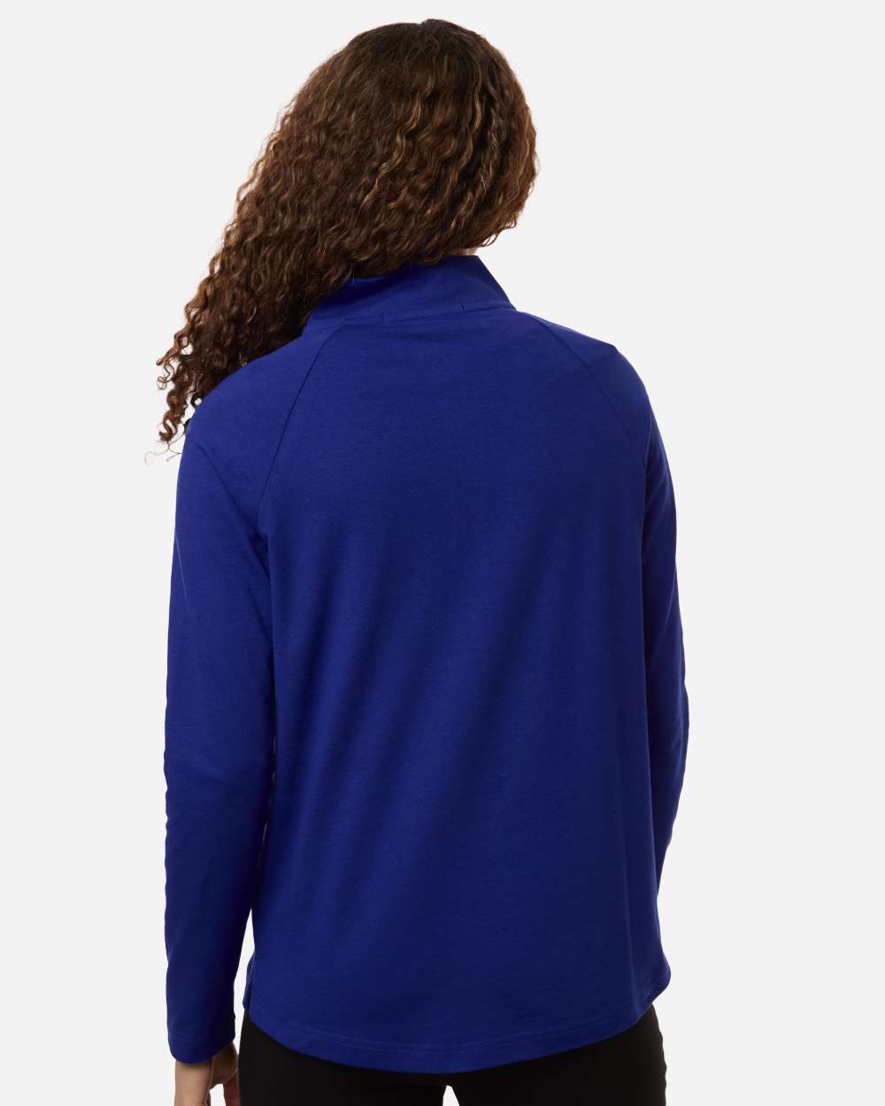 Devon & Jones Dg402w Women’s Seaton Pebble Textured Quarter-zip Pullover - Midnight Royal