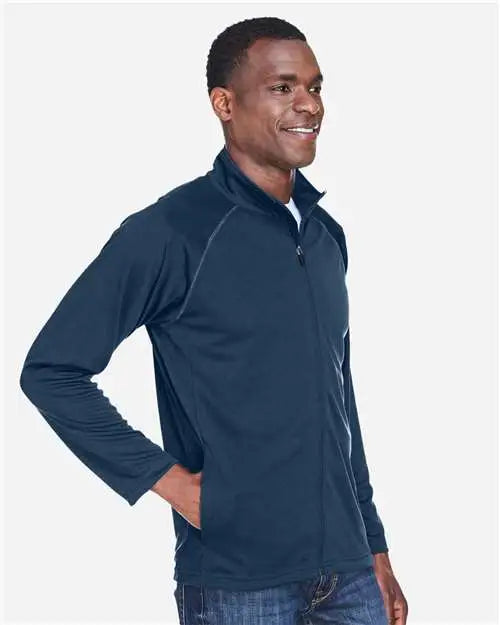 Devon & Jones Dg420 Men’s Stretch Tech-shellâ Compass Full-zip Jacket - Navy