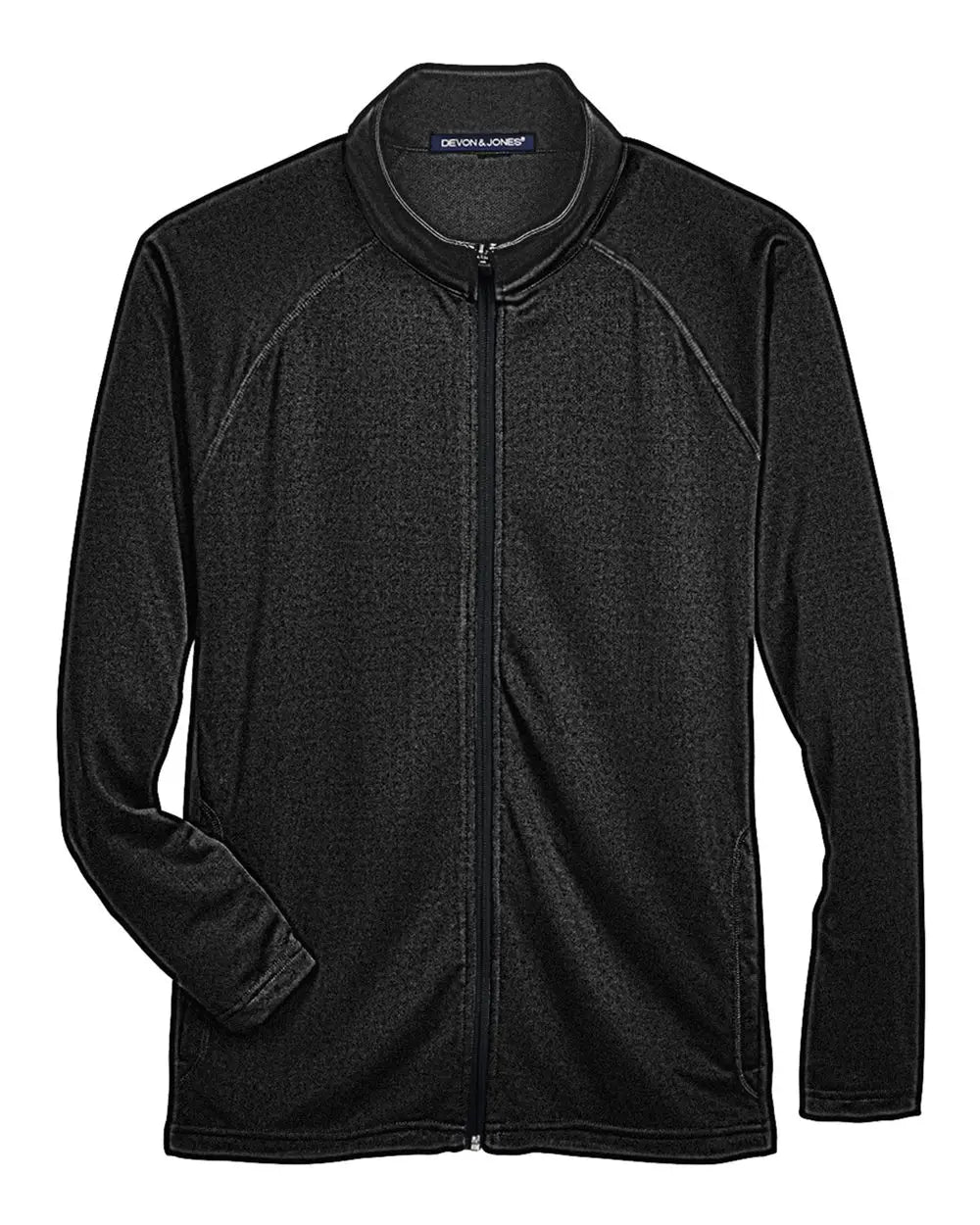 Devon & Jones Dg420 Men’s Stretch Tech-shellâ Compass Full-zip Jacket - Black