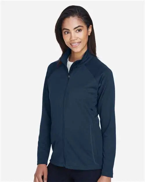 Devon & Jones Dg420w Women’s Stretch Tech-shellâ Compass Full-zip Jacket - Navy