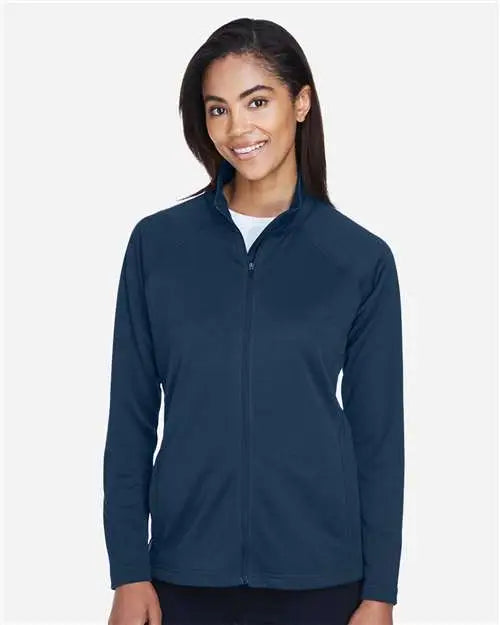 Devon & Jones Dg420w Women’s Stretch Tech-shellâ Compass Full-zip Jacket - Navy