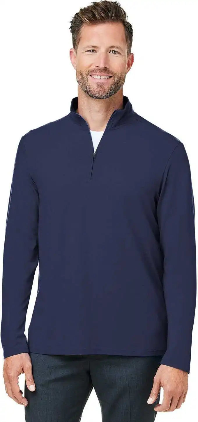 Devon & Jones Dg425 Men’s Raleigh Stretch Quarter-zip - Navy