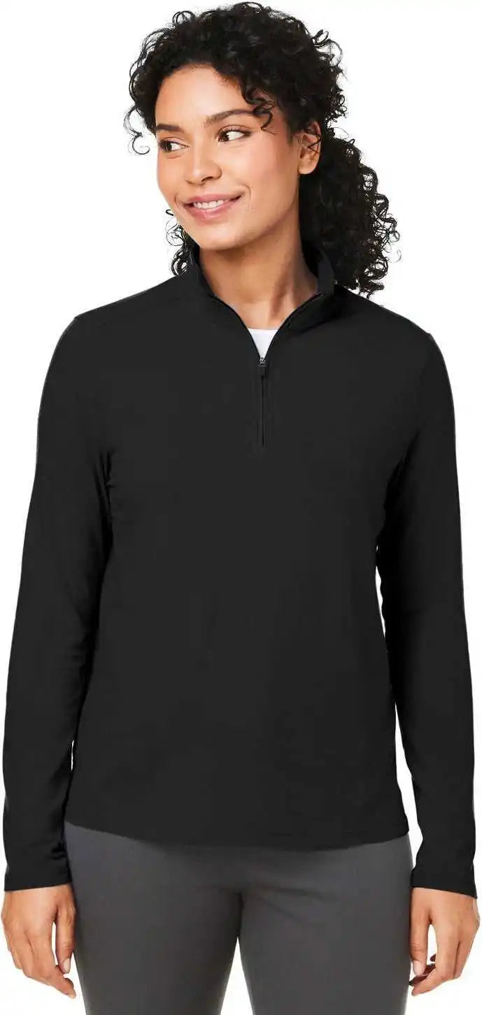 Devon & Jones Dg425w Ladies’ Raleigh Stretch Quarter Zip Black