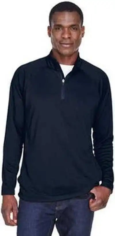 Devon & Jones Dg440 Men’s Stretch Tech-shell Compass Quarter-zip - Navy