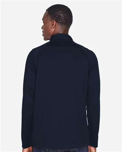 Devon & Jones Dg440 Men's Stretch Tech-shellÂ® Compass Quarter-zip Pullover - Navy