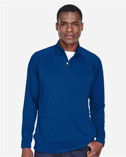 Devon & Jones Dg440 Men’s Stretch Tech-shellâ Compass Quarter-zip Pullover - True Royal
