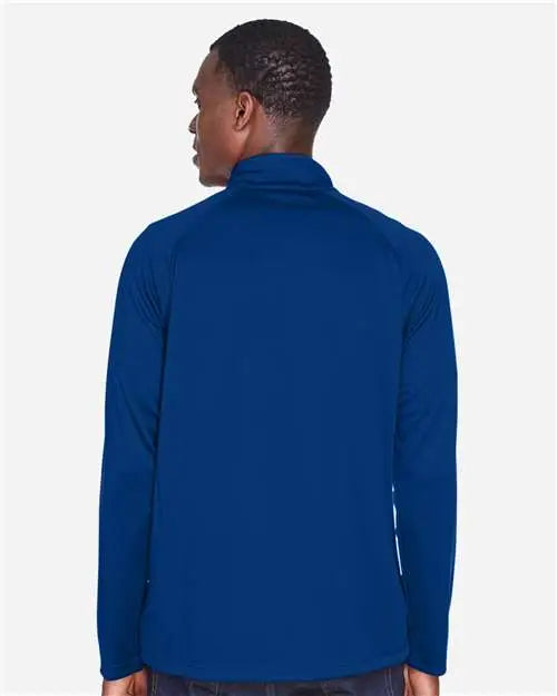 Devon & Jones Dg440 Men’s Stretch Tech-shellâ Compass Quarter-zip Pullover - True Royal
