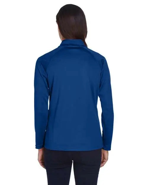 Devon & Jones Dg440w Women’s Stretch Tech-shellâ Compass Quarter-zip Pullover - True Royal