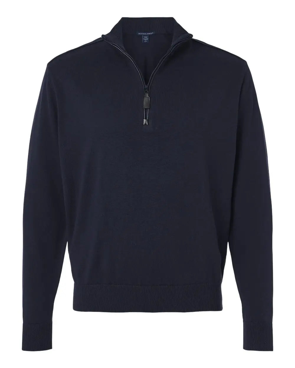 Devon & Jones Dg446 Men’s New Classic Quarter-zip Sweater - Navy