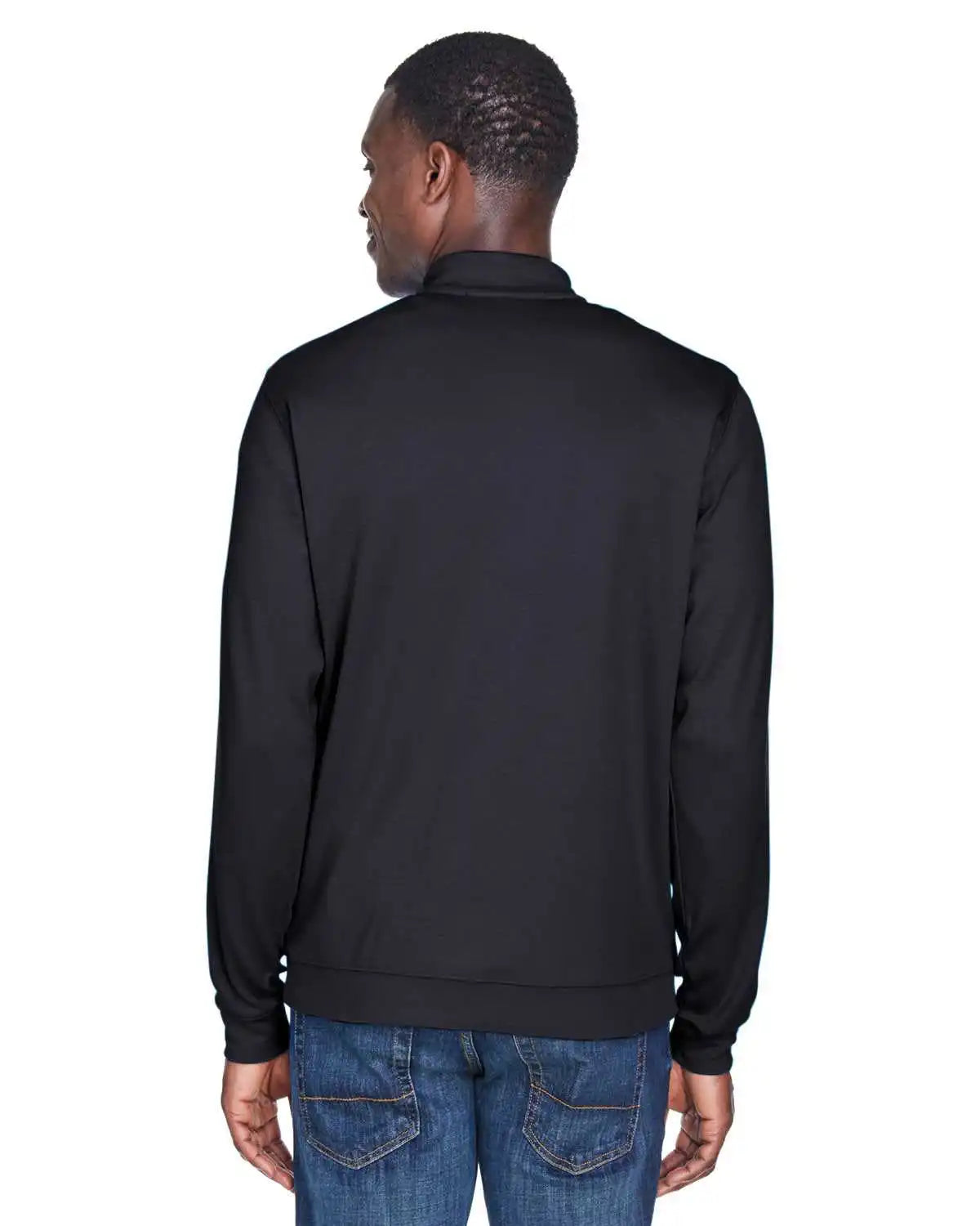 Devon & Jones Dg479 Men's Drytec20 Performance Quarter-zip - Black Gray Heather Grayraphiteh
