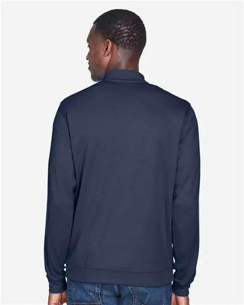 Devon & Jones Dg479 Men’s Drytec20â„¢ Performance Quarter-zip Pullover - Navy Grey Heather Graphite