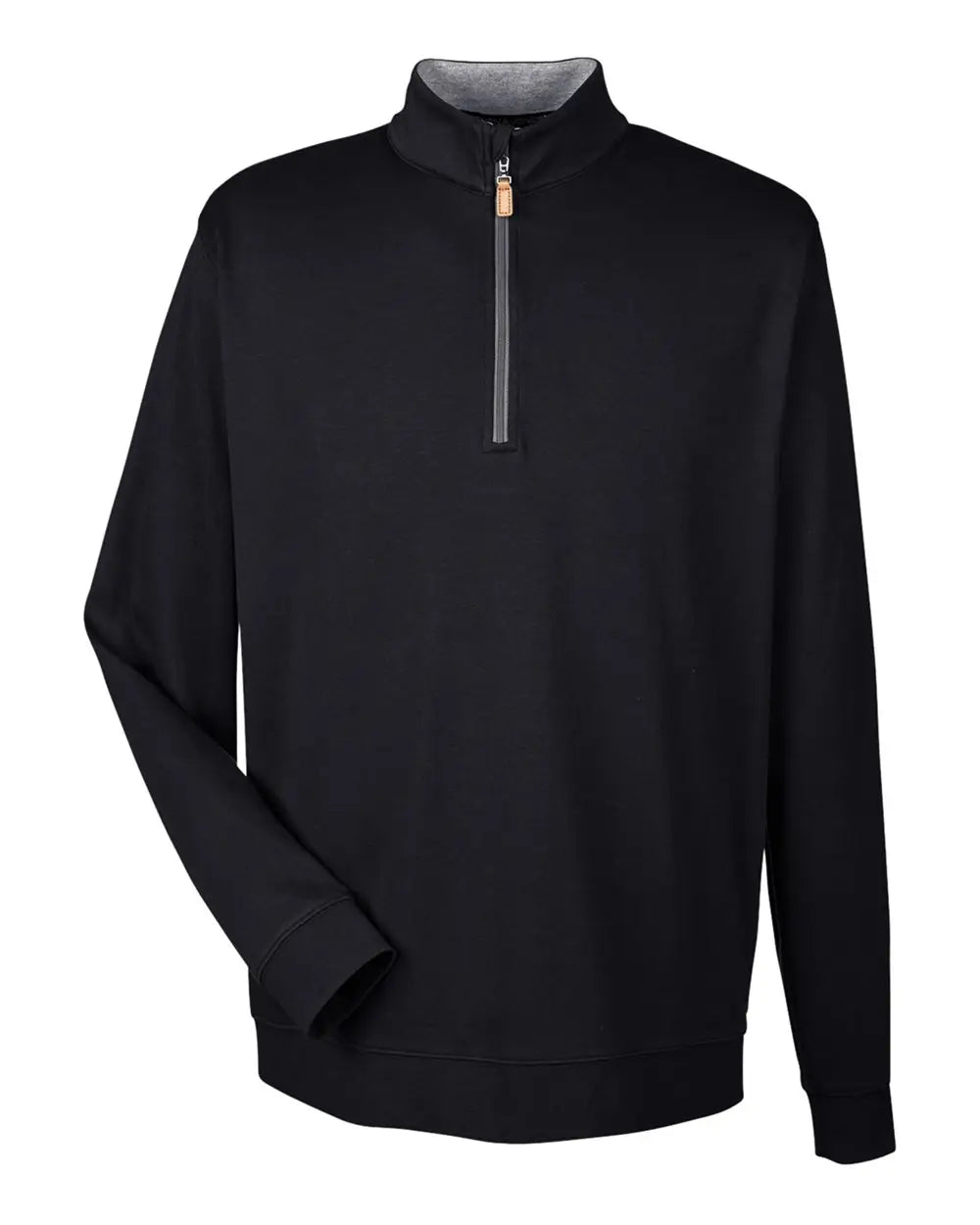 Devon & Jones Dg479 Men’s Drytec20â„¢ Performance Quarter-zip Pullover - Black Grey Heather Graphite