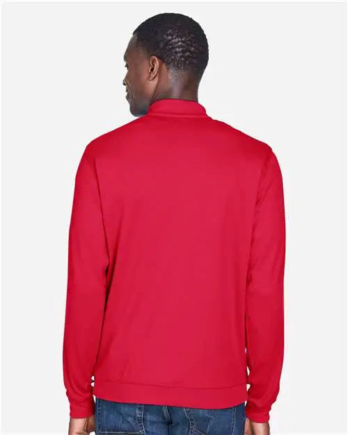 Devon & Jones Dg479 Men’s Drytec20â„¢ Performance Quarter-zip Pullover - Red Navy